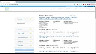 How to use the Clinical Trials Finder