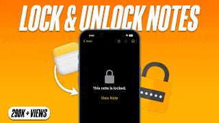 How to Lock or Unlock Notes on iPhone - Reset Forgotten Password
