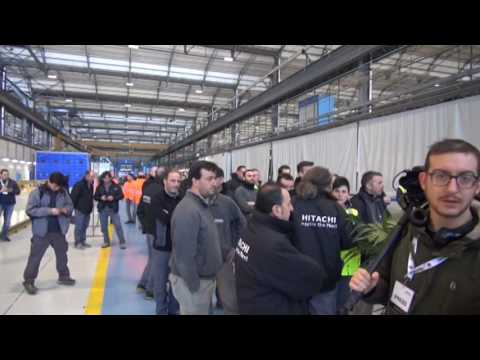 2017-02-15 PISTOIA - HITACHI AL VIA A PRODUZIONE TRENI INTERCITY PER LONDRA