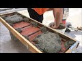 Making a concrete bench