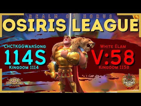 114S vs. V:58 - Osiris League 4 - Realm of Horus | Rise of Kingdoms
