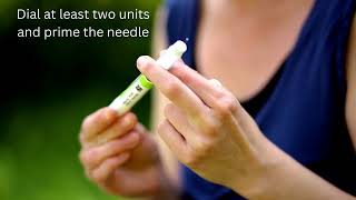 insulin pen priming the needle