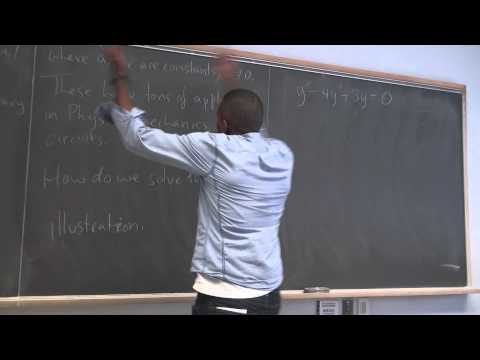 Math 391 Lecture 9 - SOLDEs with constant coefficients and the Existence and Uniqueness Theorem