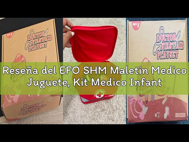 Vídeo relacionado con EFO SHM Maletin Medico Juguete, Maletin Veterinaria Juguetes con Perritos, Real Estetoscopio, Termómetro, Maletín de Médico Portátil, Kit Medico Infantil Juguetes Regalo para Niñas Niños 3 Años