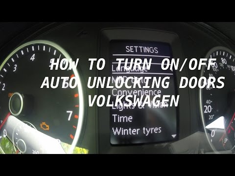 VOLKSWAGEN CONVENIENCE FEATURES AUTO UNLOCKING/LOCKING DOORS