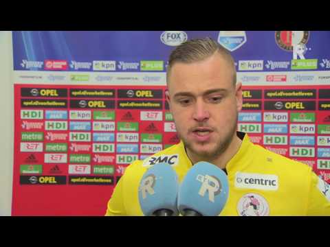 Roy Kortsmit na afloop van Feyenoord - Sparta