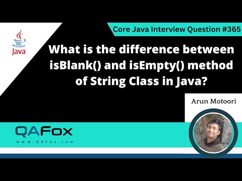Difference Between Isempty Isblank String Methodscore Java Interview Question 365