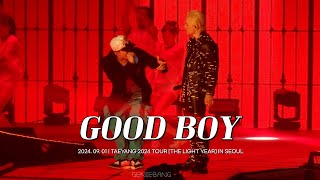 [4K] GD X TAEYANG - GOOD BOY | 240901 태양 콘서트 TAEYANG 2024 TOUR [THE LIGHT YEAR] IN SEOUL