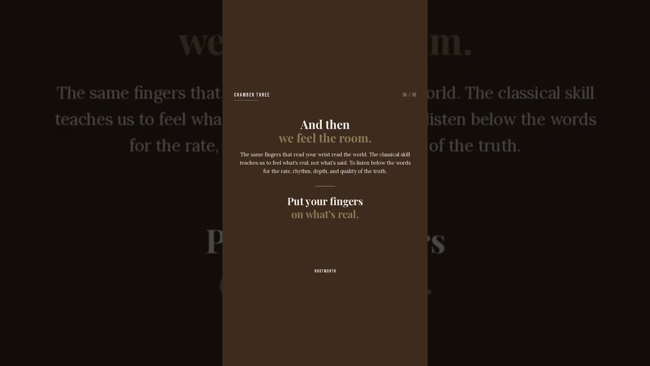 Chamber 3 — Pulse Diagnosis