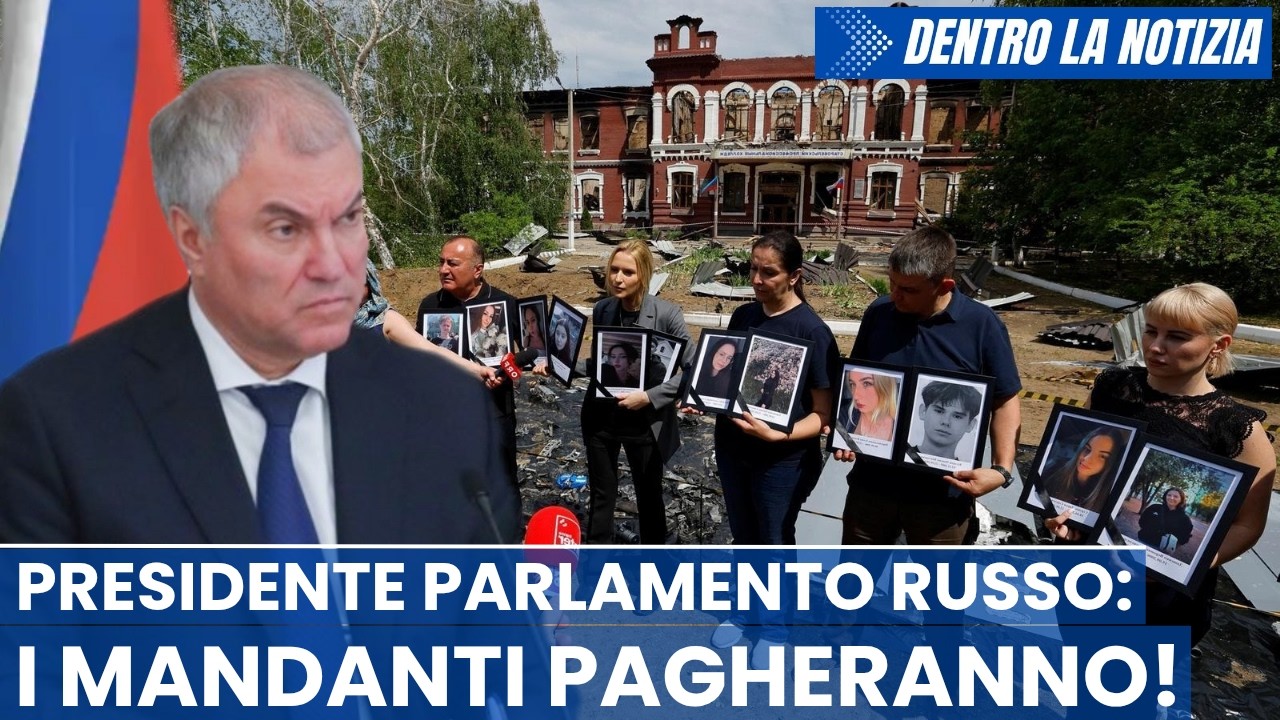 CONFERMA! Presidente Parlamento russo Volodin: Chiederemo conto a COLORO CHE HANNO DATO GLI ORDINI!!