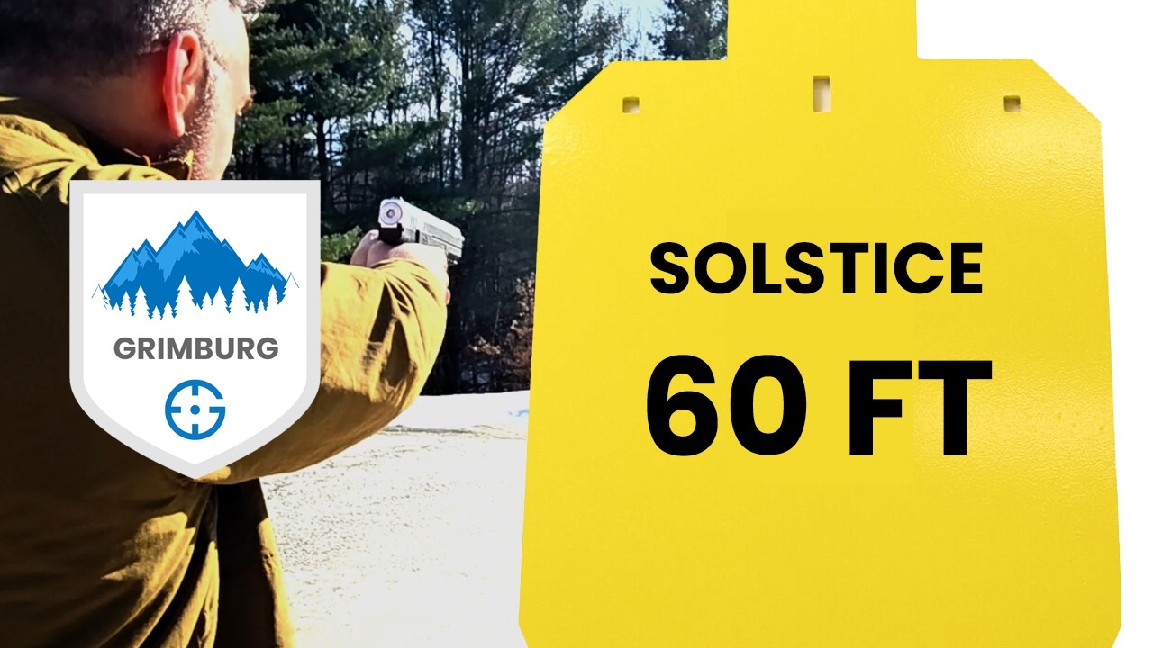 Grimburg Solstice Shoots Steel Target at 60 Feet