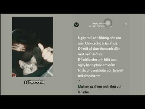 ngày mai em đi - lê hiếu x soobin hoàng sơn x touliver (speed up + lyric ) satboizchill