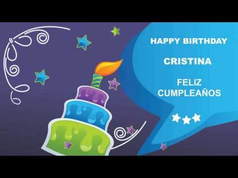 Cristina - Card Tarjeta - Happy Birthday
