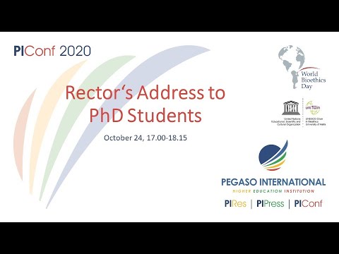 Rector's Address to PhD Students