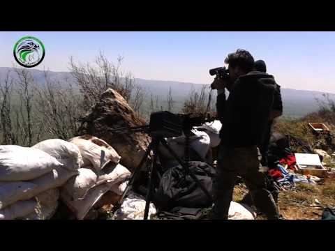 استهداف تحصينات قوات النظام في قرية فورو في سهل الغاب بواسطة رشاش دوشكا من قبل اللواء الثالث في الساحل