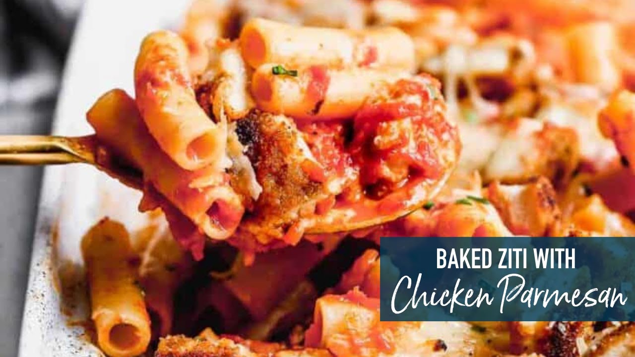 Baked Ziti with Chicken Parmesan!