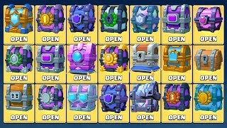 OPENING EVERY CHEST IN CLASH ROYALE - ALL CHEST OPENING + FORTUNE CHEST & LEGENDARY KINGS CHEST