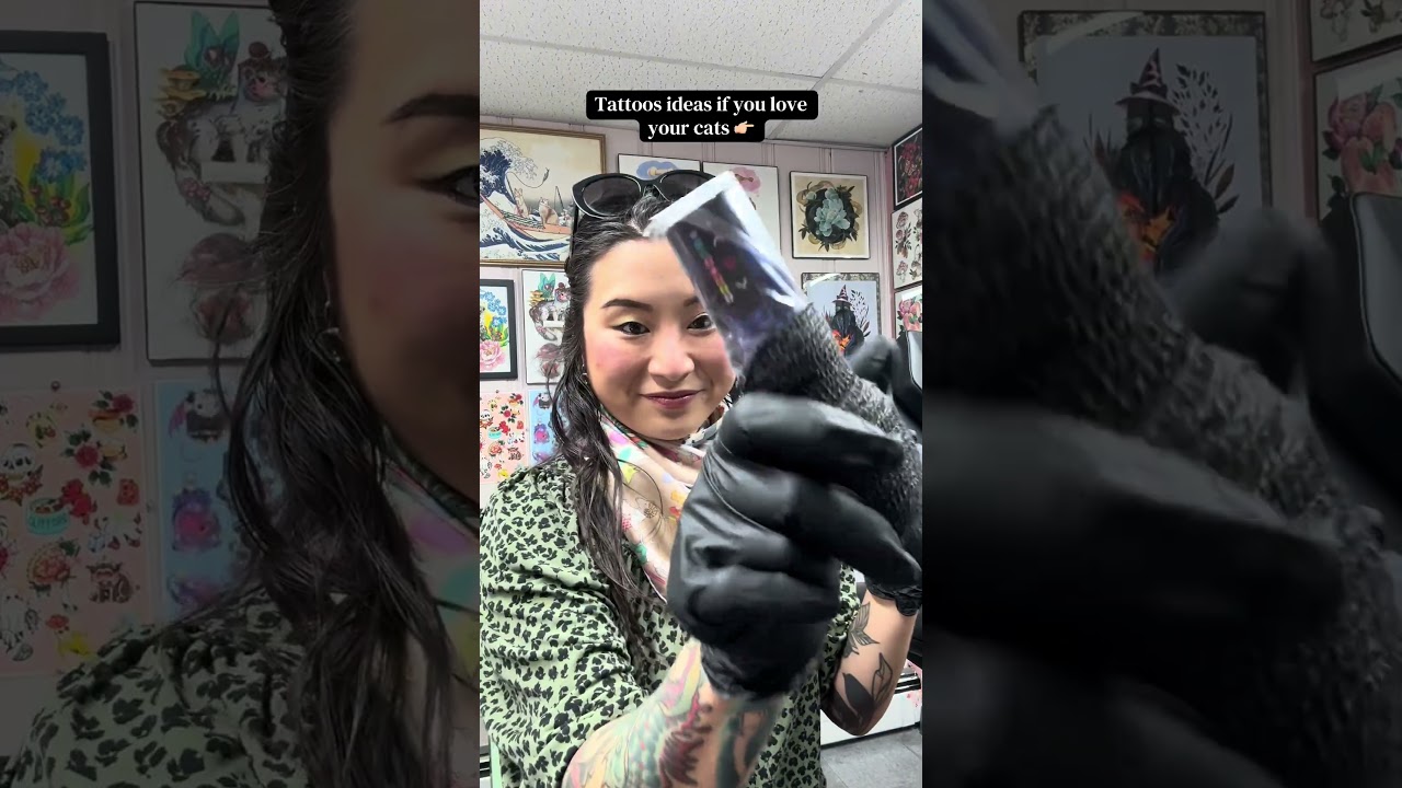 Cat tattoo ideas 🐈🐈‍⬛ #tattoo #tattooartist #tattooinspo #whimsicaltattoo