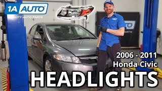 How to Replace Headlights 2006-2011 Honda Civic