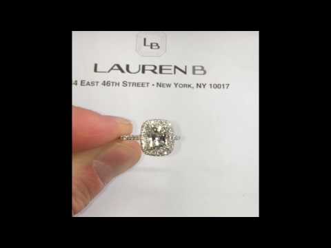 1.84 ct Cushion Cut Diamond Engagement Ring