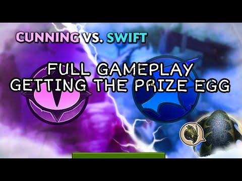 CUNNING VS. SWIFT GAUNTLET COMPLETED!!! GETTING THE PRIZE EGG - Dragons: Rise of Berk