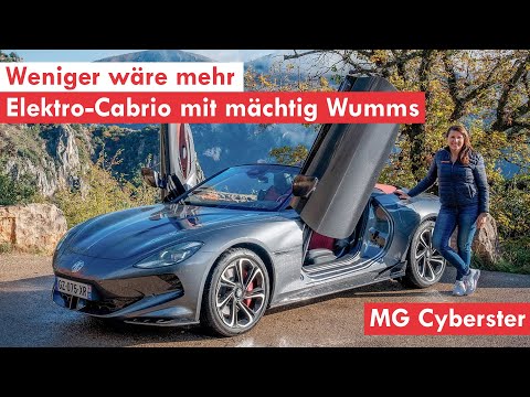 Mit mächtig Wumms und viel Show: Der MG Cyberster Cabrio auf Testfahrt in Nizza | CHIP