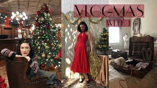 Vlogmas 2023 Week 1: Decorating, Vintage BTS, Packing and Going On A Weekend Trip! | Carolina Pinglo