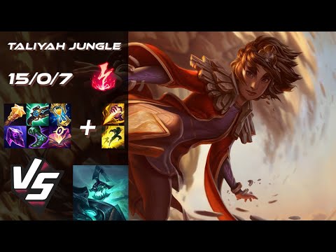 JUNGLE Taliyah vs Hecarim - NA Grandmaster Patch 14.17