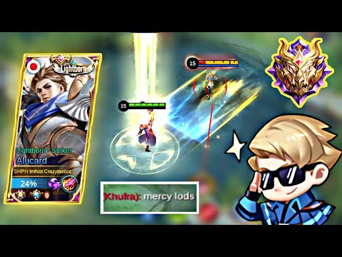 WHEN NO.9 SUPREME BADGE ALUCARD USES HIS 100% POWER... || MLBB