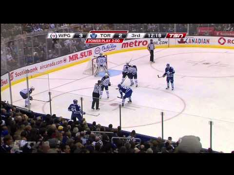 Jets @ Leafs - Lupul & Kessel Scores In 27 Seconds - 111019