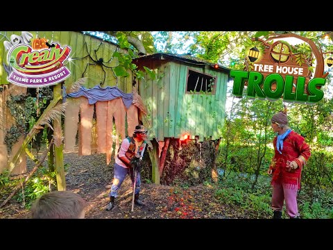 Tree House Trolls NEW for Spook-Fest at Crealy Theme Park (Oct 2023) [4K]