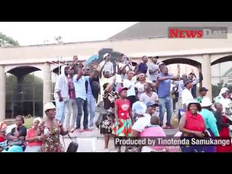 Video: Zanu-PF supporters demonstrate against imposition of Mnangagwa’s nephew Video: Zanu-PF supporters demonstrate against imposition of Mnangagwa’s nephew