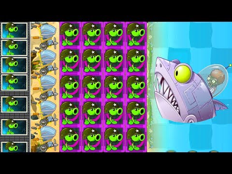 Plants vs Zombies 2 Mod: REPEATER vs ALL ZOMBOSS FIGHT!