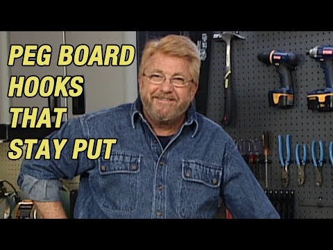 Peg Board Hooks that Stay Put