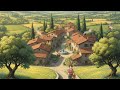 Living In A Ghibli Movie Italian Village Morning Cozy ASMR Ambience No Music