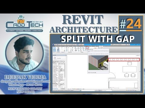 24 | Split with Gap in revit Architecture Deepak Verma