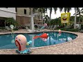Deadly pool!😱😱Take care SpongeBob!