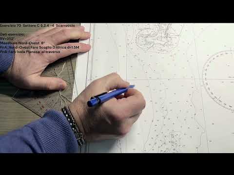 Patente Nautica ep. 70 - Carteggio Oltre Mappa 5D - Scarroccio (Esercizio 70 - 5.3.4-4)