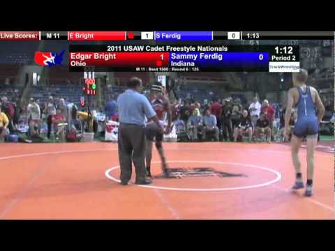 Cadet Freestyle 125 - Edgar Bright (OH) vs. Sammy Ferdig (IN)