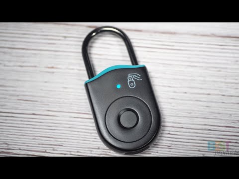 AICase Waterproof USB Smart FingerPrint PadLock Locker Lock with APP and Biometric Keyless