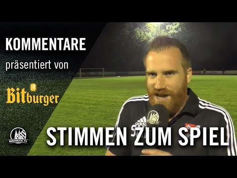 Die Stimmen zum Spiel (GKSC Hürth - SC Brühl, Finale, Bitburger-Pokal 2016/2017, Kreis Rhein-Erft)