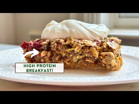 ZUCCHINI LOVERS Rejoice With This Protein Packed Baked Oatmeal!