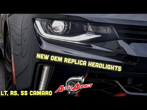 16-18 Gen 6 REPLICA OEM Headlights Build in LED LT, RS, SS Chevy Camaro