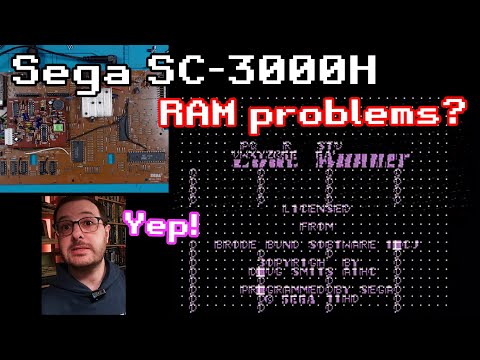Diagnosing a RAM problem in this Sega SC-3000H!