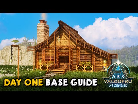 Build THIS on Day One! 🏠 | Starter Base Tutorial | ARK: Survival Ascended