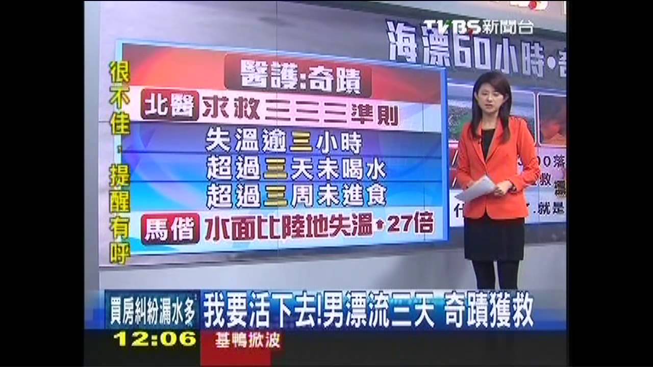 我要活下去!男漂流3天 奇蹟獲救