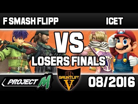 F Smash Flipp VS IceT | Gauntlet V Project M | Doubles Losers Finals