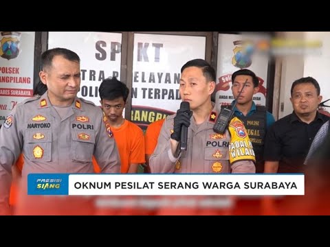 POLSEK KARANGPILANG AMANKAN 6 OKNUM PESILAT PELAKU  PENGEROYOKAN