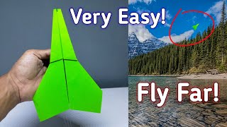 How To Make Paper Airplane Easy that Fly Far, Very EASY