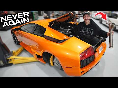 Installing a Straight Pipe on my LP640 Murcielago (BAD IDEA)